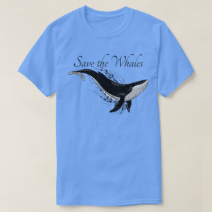 Camiseta Salvemos la conservación de las ballenas