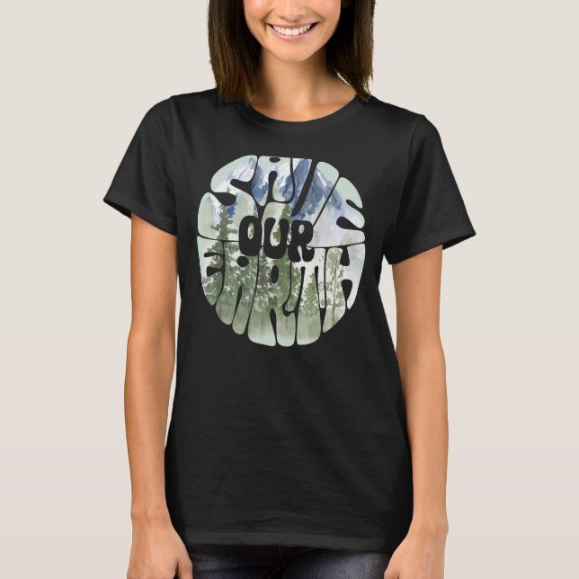Camiseta Salvemos nuestro cambio climático (Anverso)