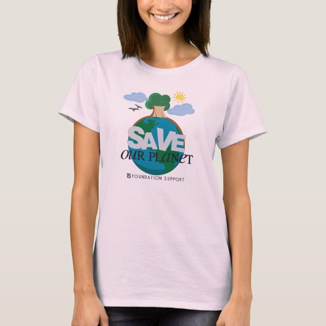 Camiseta Salvemos nuestro planeta (Anverso)