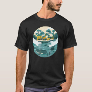 Camiseta Salvemos nuestro planeta y el calentamiento global