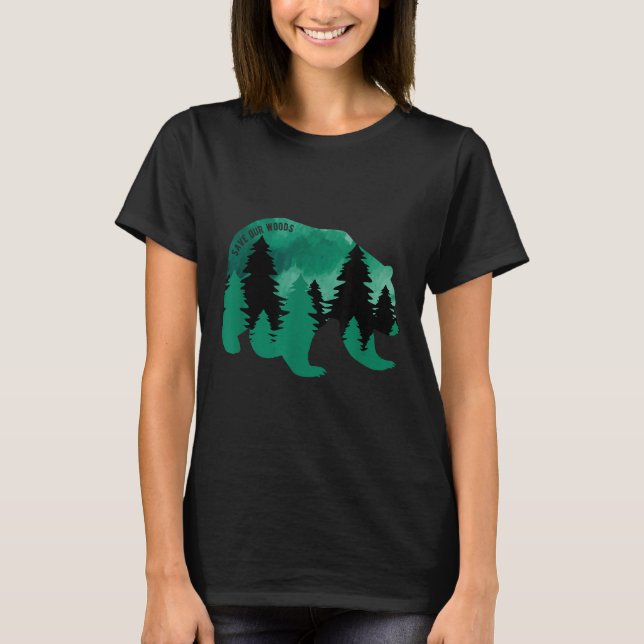 Camiseta Salvemos nuestro Woods Environmental Protection Be (Anverso)