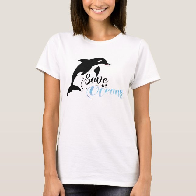 Camiseta Salvemos nuestros océanos (Anverso)