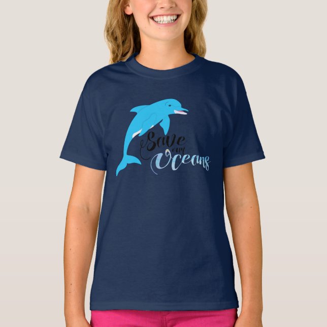 Camiseta Salvemos nuestros océanos (Anverso)