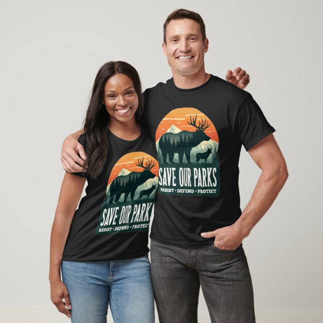 Camiseta Salvemos Nuestros Parques Resistir Parque Nacional (Unisexo)