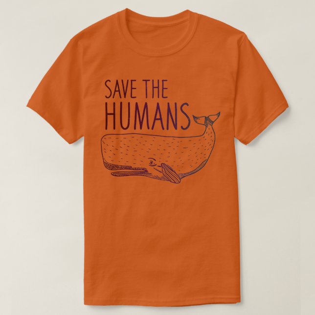 Camiseta Salven a la ballena humana (Diseño del anverso)
