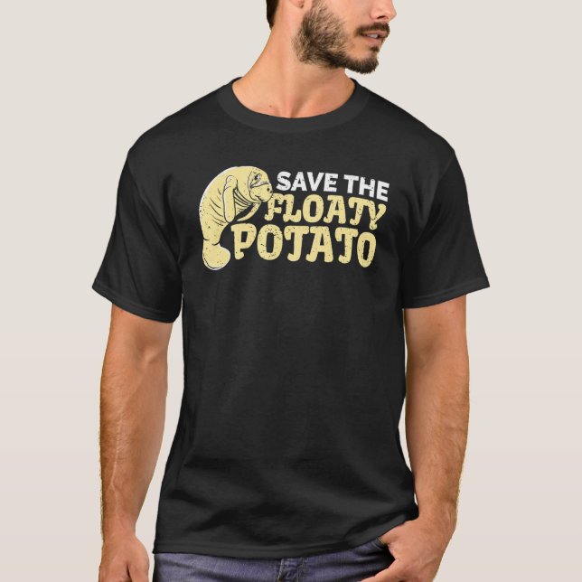 Camiseta Salven a la flotante papa Manatee chubby lindo ani (Anverso)