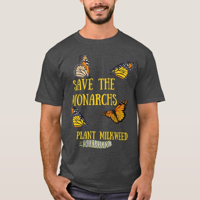 Camiseta Salven a la planta de los monarcas Milkweed Butter (Anverso)