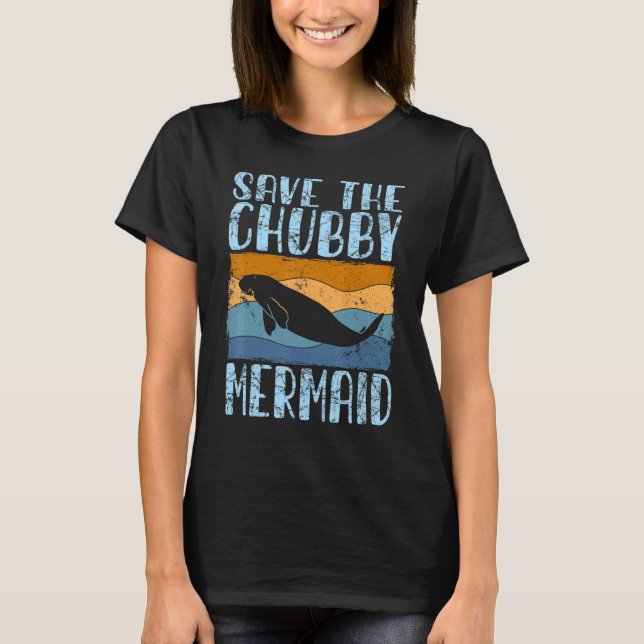Camiseta Salven A La Sirenita De Chubby Salven El Manatee R (Anverso)