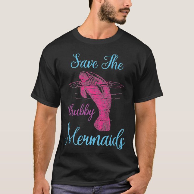 Camiseta Salven a la sirvienta Vaca Curiosa Amor Manatee Ch (Anverso)