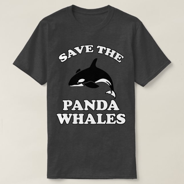 Camiseta Salven a las ballenas de Panda 1 (Diseño del anverso)