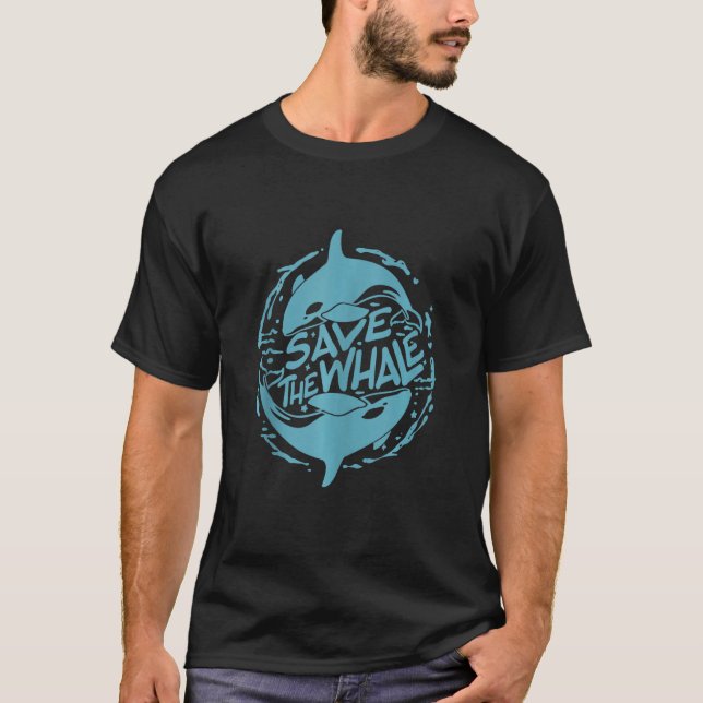 Camiseta Salven A Las Ballenas Orca Y A La Masa Asesina De  (Anverso)