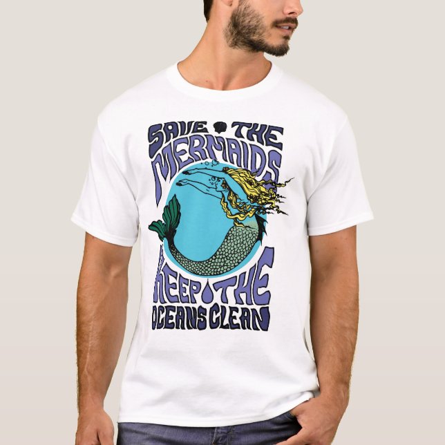 Camiseta Salven A Las Sirenas Salvar El Océano (Anverso)