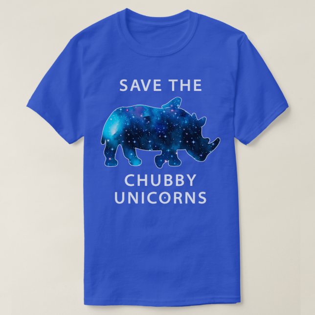 Camiseta Salven A Las Unicornios De Chubby 2 (Diseño del anverso)