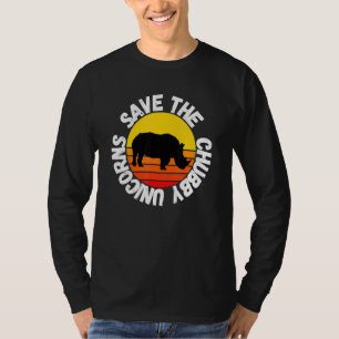Camiseta Salven A Los Coloridos Animales Rinocerontes De Ch
