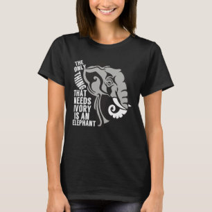 Camiseta Salven a los elefantes prohibiendo la caza de trof