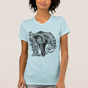 Camiseta Salven a los elefantes prohibiendo la caza de trof