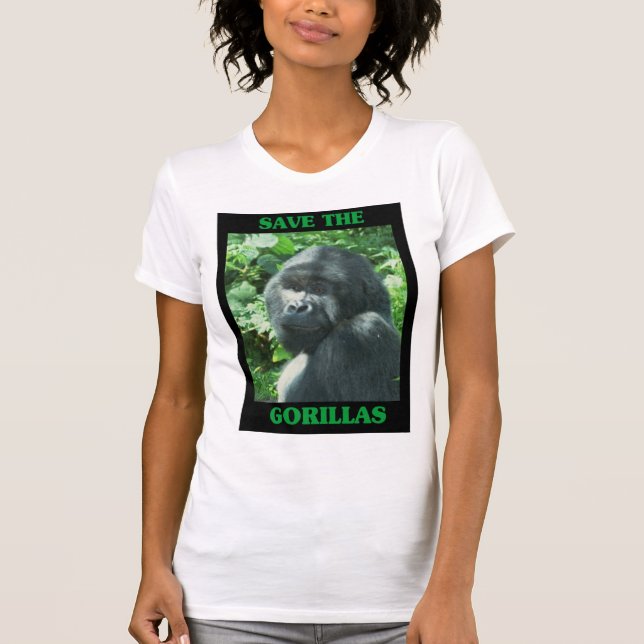 Camiseta Salven a los gorilas (Anverso)