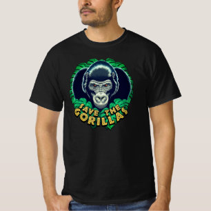 Camiseta Salven A Los Gorilas - Cita De Conciencia Sobre La