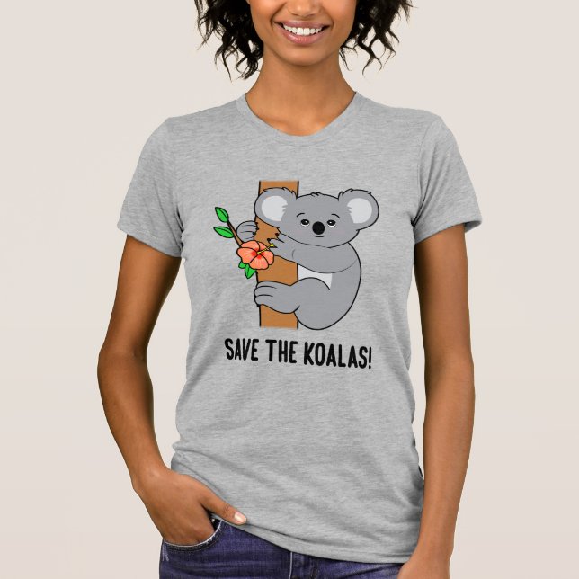 Camiseta ¡Salven a los Koalas! (Anverso)