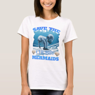 Camiseta Salven A Los Manatíes De Las Sirenas De Chubby