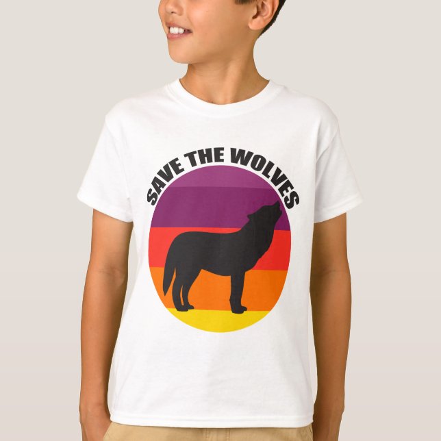 Camiseta Salven a los niños lobos (Anverso)