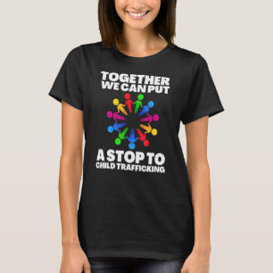 Camiseta Salven a los niños terminan con el tráfico infanti