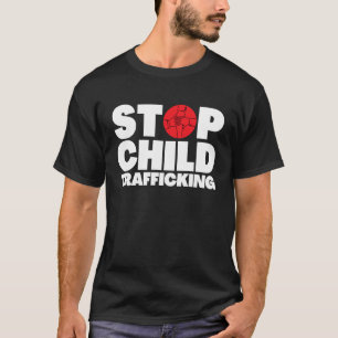 Camiseta Salven a los niños terminan con el tráfico infanti