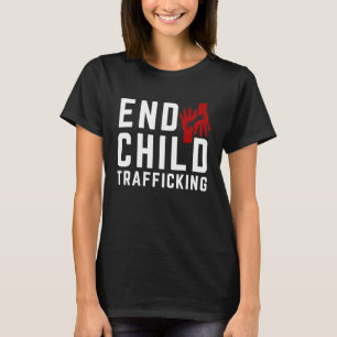 Camiseta Salven a los niños terminan con el tráfico infanti