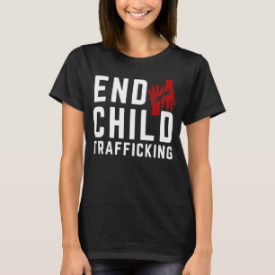 Camiseta Salven a los niños terminan con el tráfico infanti