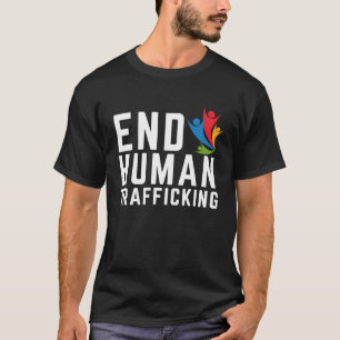Camiseta Salven a los niños terminan con el tráfico infanti