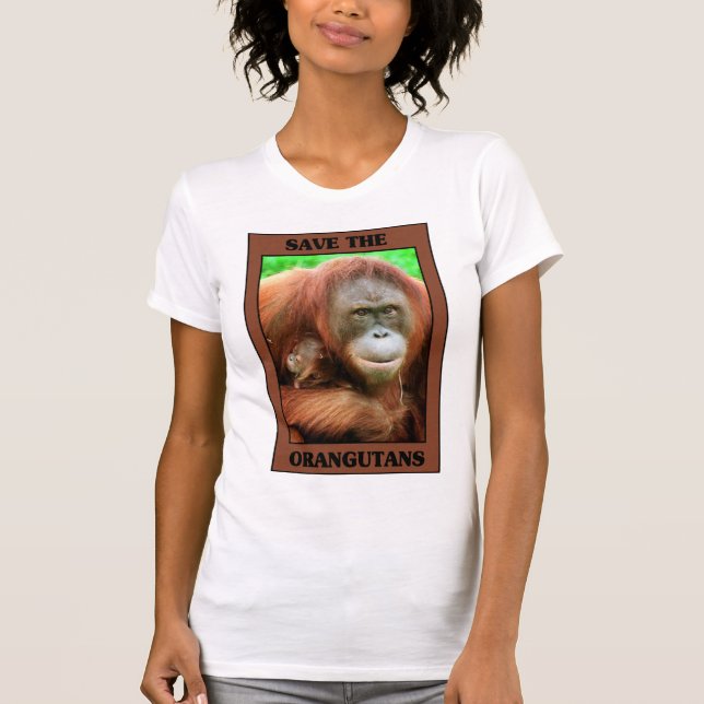 Camiseta Salven a los Orangutans (Anverso)