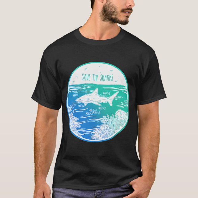 Camiseta ¡Salven a los Tiburones! (Anverso)