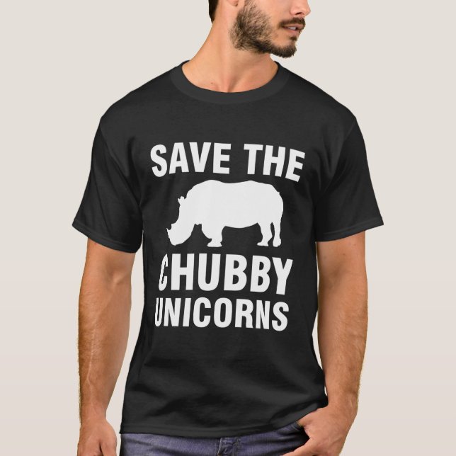 Camiseta Salven A Los Unicornios De Chubby (Anverso)