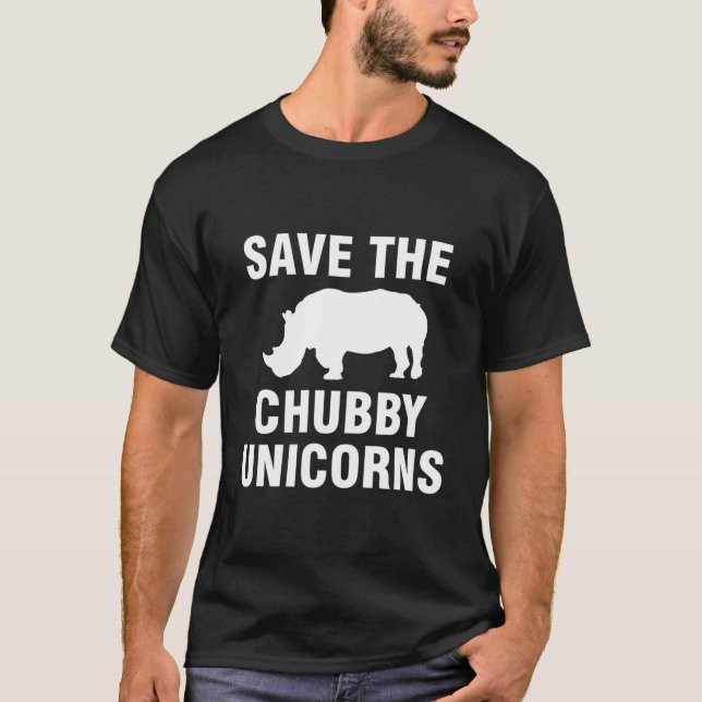Camiseta Salven A Los Unicornios De Chubby (Anverso)