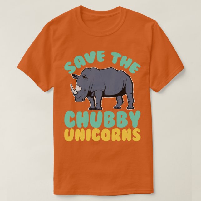 Camiseta Salven A Los Unicornios De Chubby (Diseño del anverso)