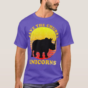 Camiseta Salven A Los Unicornios De Chubby Tee Afligidos