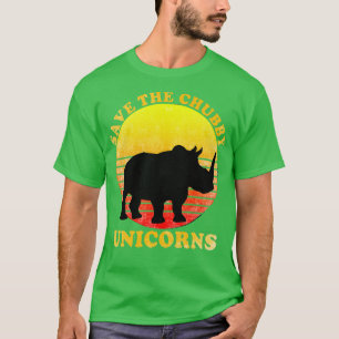 Camiseta Salven A Los Unicornios De Chubby Tee Afligidos