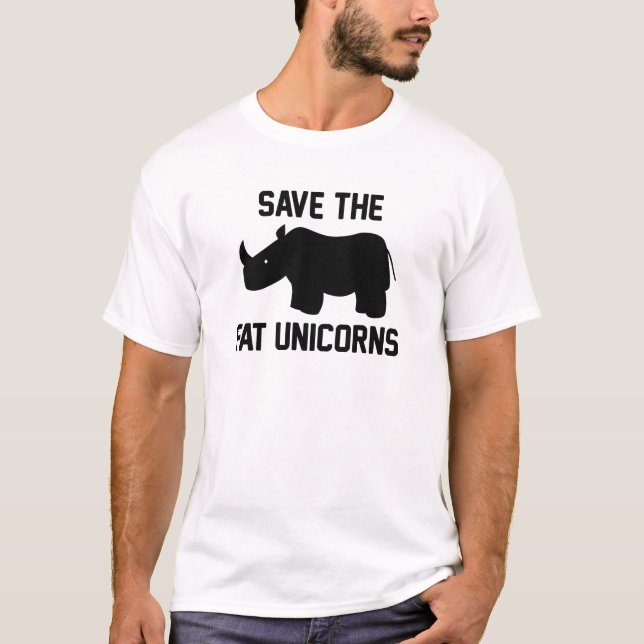 Camiseta Salven A Los Unicornios Grasos (Anverso)
