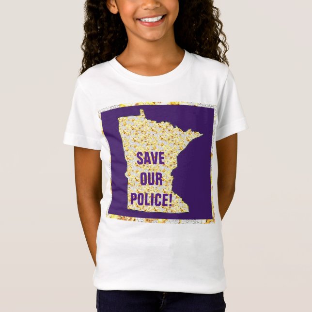 CAMISETA ¡SALVEN A NUESTRA POLICÍA! (Anverso)
