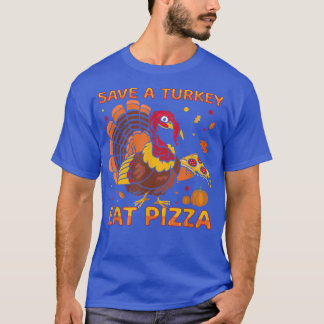 Camiseta Salven A Turquía Coma Pizza Graciosa Vegetales De 