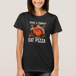 Camiseta Salven A Turquía Coman Pizza Veganism Vegan Thanks