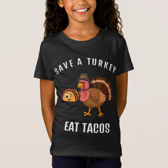 Camiseta Salven a Turquía come tacos graciosos gracias a Tu (Anverso)