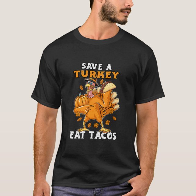 Camiseta Salven a Turquía come tacos graciosos gracias a Tu (Anverso)