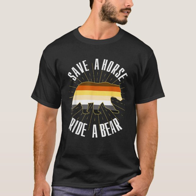 Camiseta Salven A Un Caballo Con Un Oso De La Hermandad Del (Anverso)