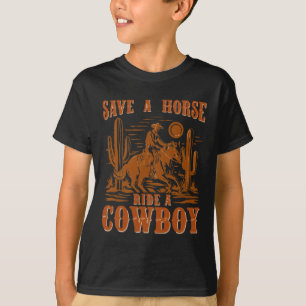 Camiseta Salven A Un Caballo Con Una Graciosa Redada De Rod
