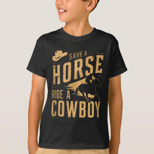 Camiseta Salven A Un Caballo Con Una Graciosa Redada De Rod