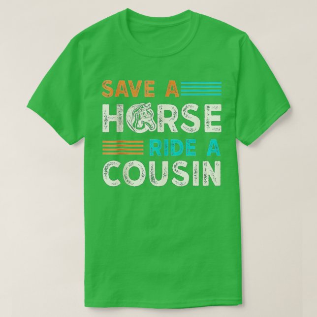 Camiseta Salven A Un Caballo De Primo (Diseño del anverso)