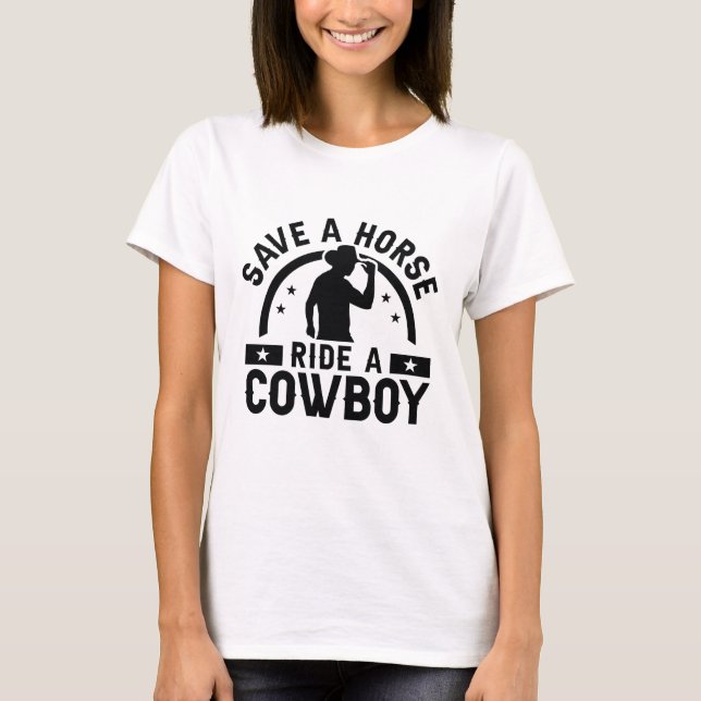 Camiseta Salven A Un Caballo De Vaquero (Anverso)