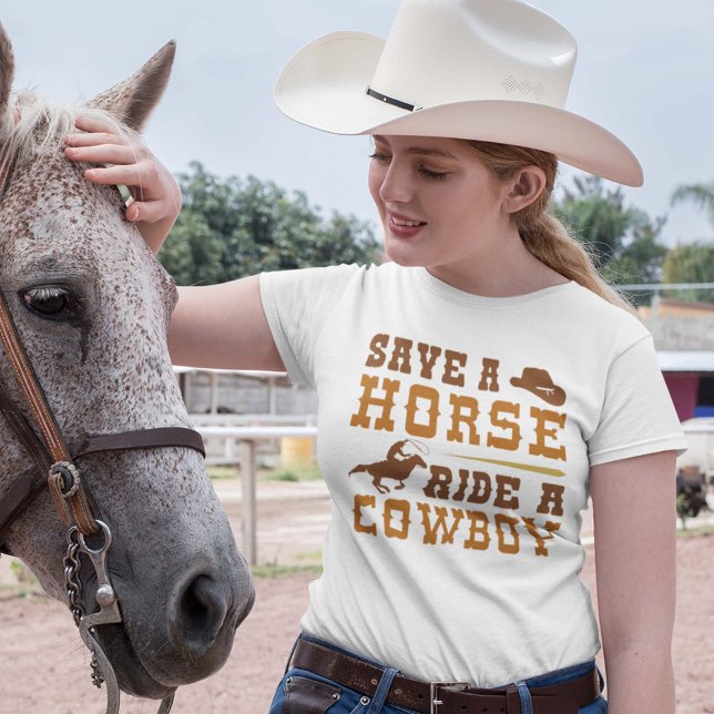 Camiseta Salven A Un Caballo De Vaquero (Subido por el creador)