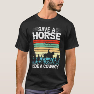 Camiseta Salven A Un Caballo De Vaquero